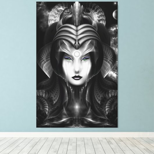 Portret van Cyiria Midnight Canvas (Insitu (Houten vloer))