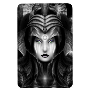 Portret van Cyiria Midnight Photo Magnet Magneet