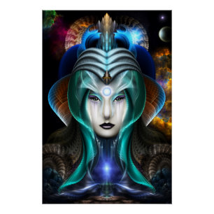 Portret van Cyria Perfect Poster