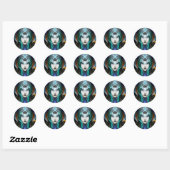 Portret van Cyrië Ronde Sticker (Vel)