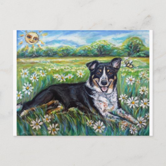 Portret van Daisy 2 Briefkaart (Voorkant)