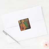 Portret van Dante Alighieri, c.1475 Vierkante Sticker (Envelop)