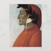 Portret van Dante Briefkaart (Voorkant)