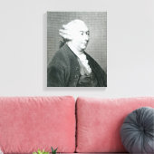 Portret van David Hume Canvas Afdruk (Insitu (Woonkamer))