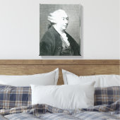 Portret van David Hume Canvas Afdruk (Insitu (Slaapkamer))