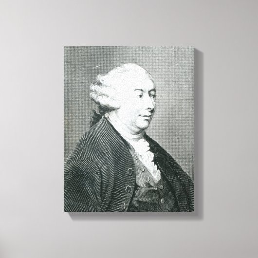 Portret van David Hume Canvas Afdruk (Voorkant)