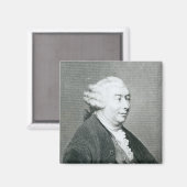 Portret van David Hume Magneet (Voorkant / Achterkant)