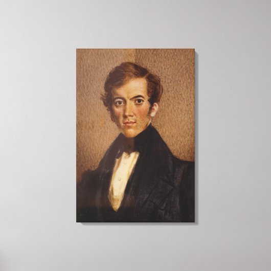 Portret van David Livingstone Canvas Afdruk (Voorkant)