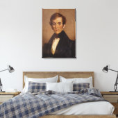 Portret van David Livingstone Canvas Afdruk (Insitu (Slaapkamer))