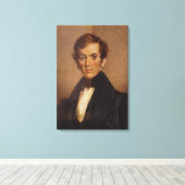 Portret van David Livingstone Canvas Afdruk (Insitu (Houten vloer))