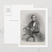 Portret van David Roberts (1796-1864) frontispiece Briefkaart (Voorkant / Achterkant)