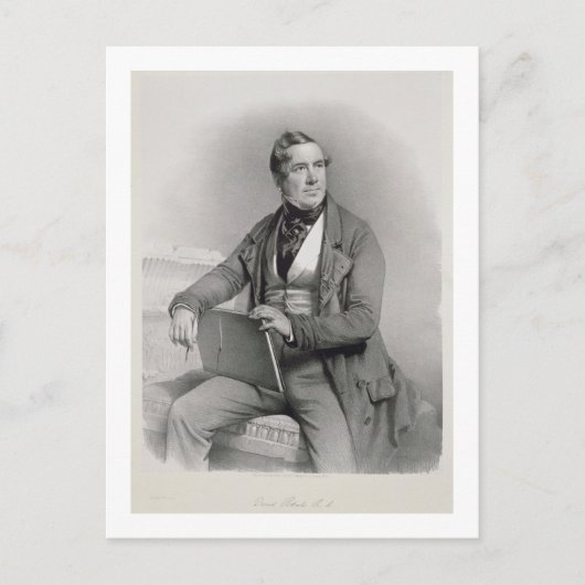 Portret van David Roberts (1796-1864) frontispiece Briefkaart (Voorkant)