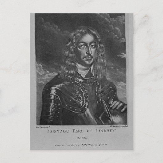 Portret van de 2e graaf van Lindsay Briefkaart (Voorkant)