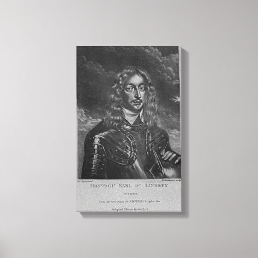 Portret van de 2e graaf van Lindsay Canvas Afdruk (Voorkant)