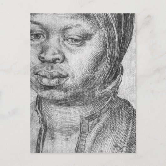 Portret van de Afrikaanse vrouw Catherine Briefkaart (Voorkant)