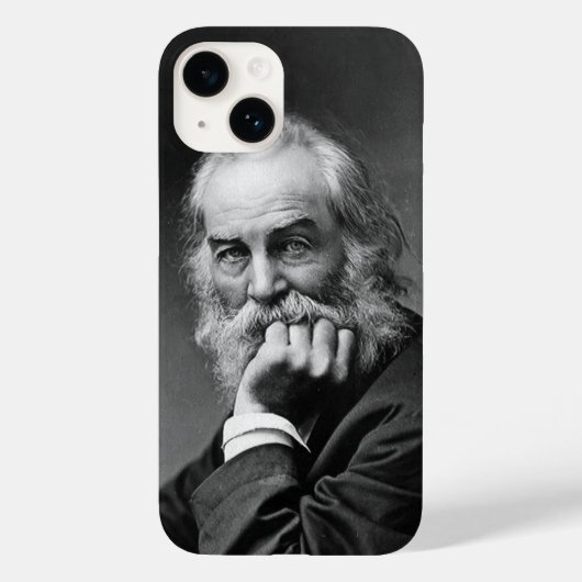 Portret van de Amerikaanse dichter Walt Whitman Case-Mate iPhone Case (Achterkant)