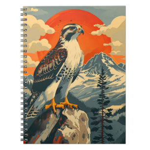 portret van de Amerikaanse Goshawk Notitieboek