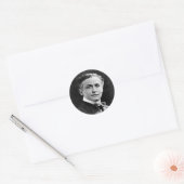 Portret van de Amerikaanse magiër Harry Houdini Ronde Sticker (Envelop)