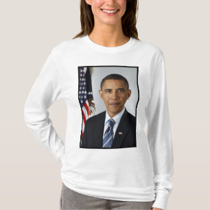 Portret van de Amerikaanse president Barack Obama T-shirt