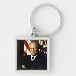 Portret van de Amerikaanse president Gerald Rudolp Sleutelhanger