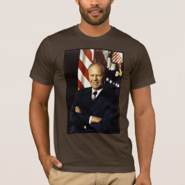 Portret van de Amerikaanse president Gerald Rudolp T-shirt