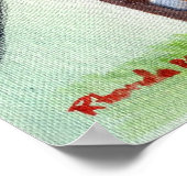 Portret van de Amerikaanse uitbundel van zadelrobi Poster (Hoek)