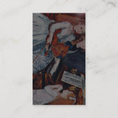 Portret van de aughters van de slingerslangen visitekaartje (Achterkant)