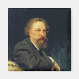 Portret van de auteur graaf Alexey K. Tolstoy Magneet