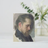 Portret van de auteur Nikolay Pomyalovsky, 1860 Briefkaart (Staand voorkant)