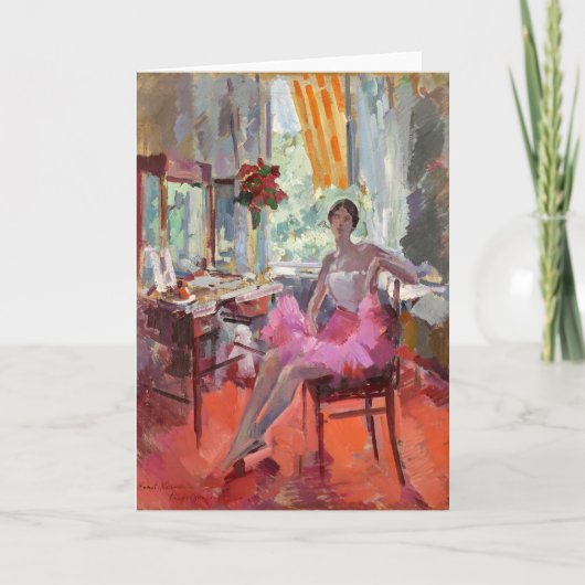 Portret van de Ballerina Vera Trefilova | Korovin Kaart (Voorkant)