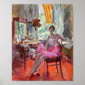 Portret van de Ballerina Vera Trefilova | Korovin Poster (Voorkant)