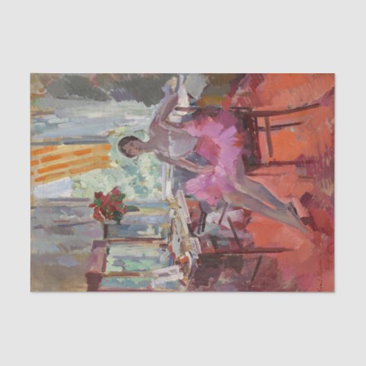 Portret van de Ballerina Vera Trefilova Tissuepapier (Voorkant)