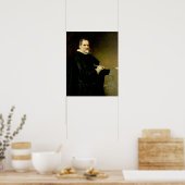 Portret van de beeldhouwer Juan Martinez Poster (Keuken)