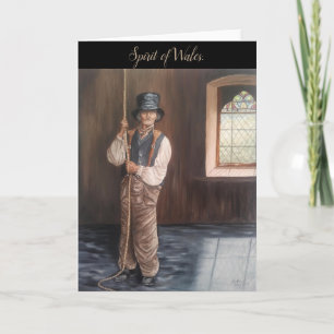 'Portret van de Bell Ringer in de Welsh Chapel' Kaart