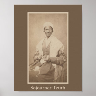 Portret van de bokser Sojourner Truth Poster