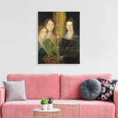 Portret van de Bronte Sisters, c.1834 Canvas Afdruk (Insitu (Woonkamer))