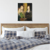 Portret van de Bronte Sisters, c.1834 Canvas Afdruk (Insitu (Slaapkamer))