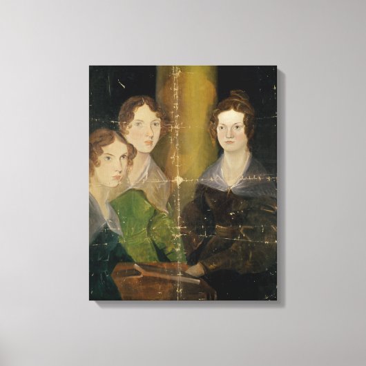Portret van de Bronte Sisters, c.1834 Canvas Afdruk (Voorkant)