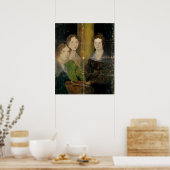 Portret van de Bronte Sisters, c.1834 Poster (Keuken)