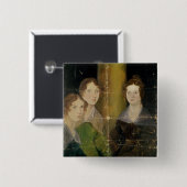 Portret van de Bronte Sisters, c.1834 Vierkante Button 5,1 Cm (Voorkant /achterkant)
