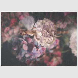 portret van de bruine sprot hydrangea tissuepapier