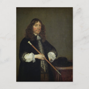 Portret van de burgemeester briefkaart