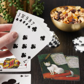 Portret van de Cat Armellino Pokerkaarten (Insitu)