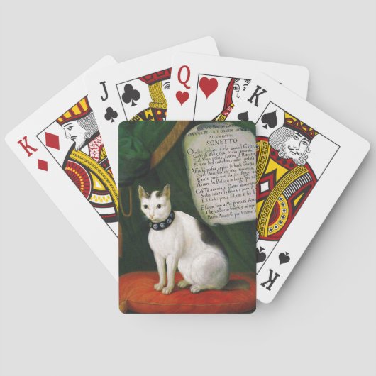 Portret van de Cat Armellino Pokerkaarten (Achterkant)