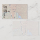 Portret van de Chinese boeddhistische monk Wuzhun Visitekaartje (Voorkant / Achterkant)