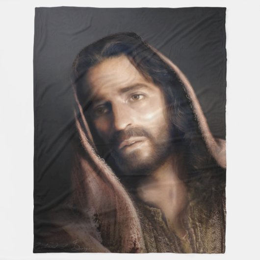 Portret van de Christus, Fleece Blanket (Voorkant)