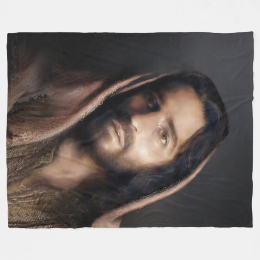 Portret van de Christus, Fleece Blanket (Voorkant (Horizontaal))