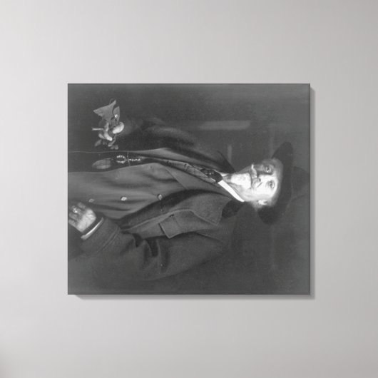 Portret van de Cody-foto "Buffalo Bill" Canvas Afdruk (Voorkant)