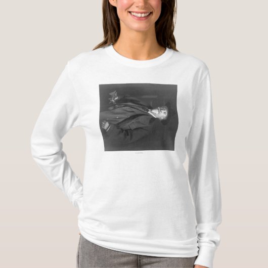 Portret van de Cody-foto "Buffalo Bill" T-shirt (Voorkant)
