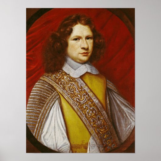 Portret van de Coeffier de Ruze d'Effiat Marquis Poster (Voorkant)